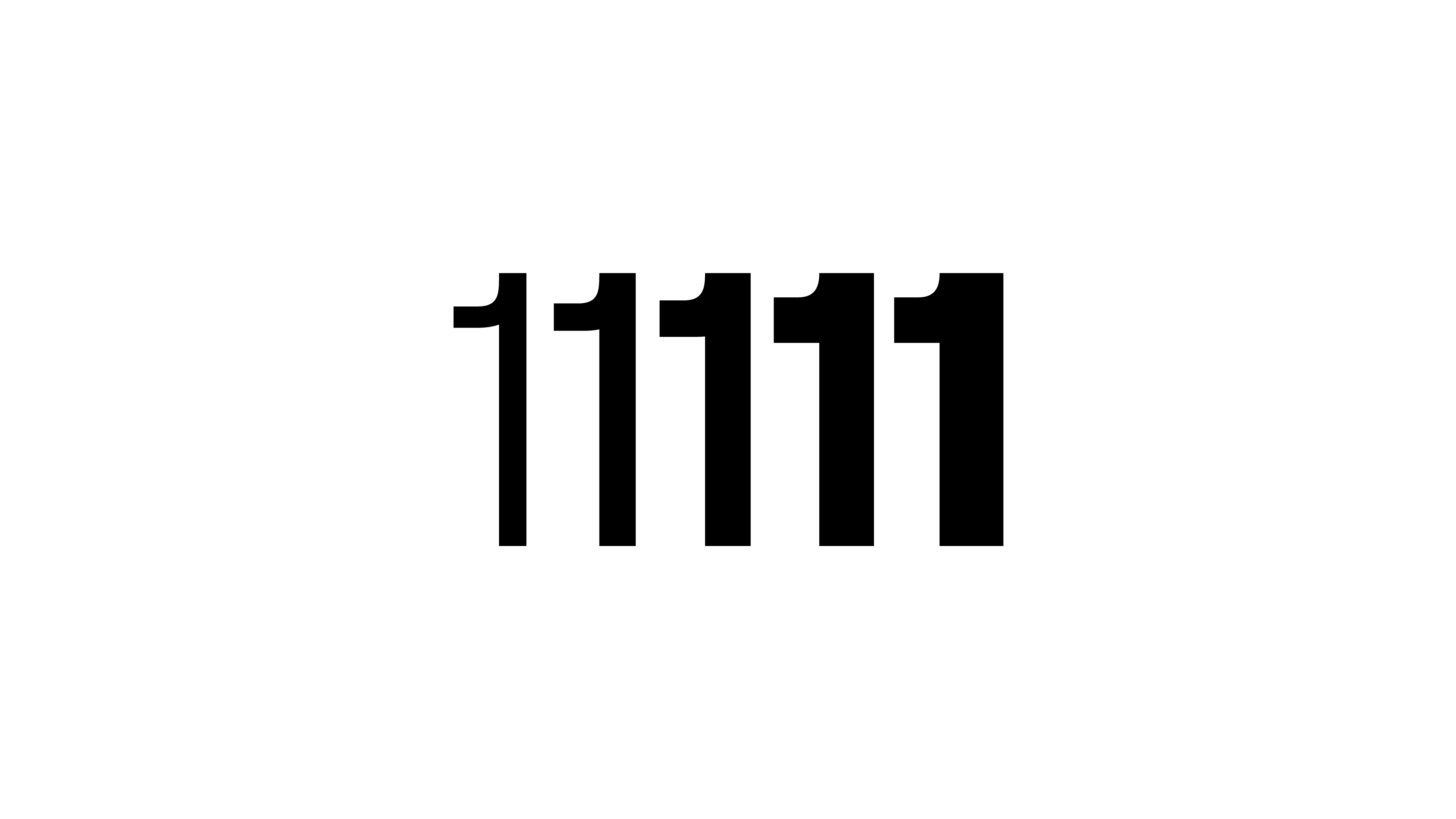 II Increments Sans font example